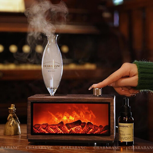 He Jiagong Fireplace Aromatherapy Machine Cold Aromatherapy Device Solid Wood Graduation Gift New Home Warming Gift for Boys B Exclusive Edition No. 16 Oriental Jasmine Green + No. 35 Jiabo