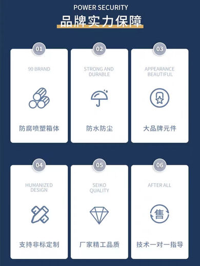 Mo Peng water pump control box motor start and stop distribution box button one-button start and stop of the electric box 380V 18.5 KW