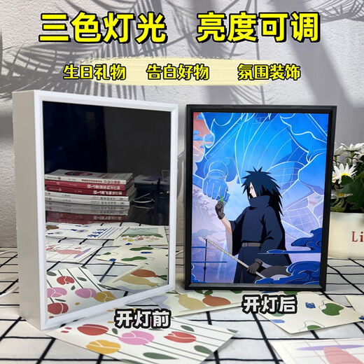 
Mian Tiger Ninja Obito Naruto Uchiha Itachi Mirror Lighting Drawing Model Shin Night Light Ornaments Uchiha Obito 5 13658 US Plug-in Key Model - White Frame [21x16.5cm] AS Plastic Photo Frame + High Acrylic + Mirror Model