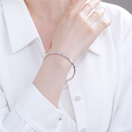 Meluxe PT950 platinum bracelet jewelry platinum bracelet birthday gift for girlfriend and wife, about 7.54g-55mm