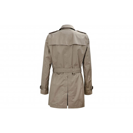 BURBERRY新年礼物博柏利 纯色宽松双排扣风衣 男款 卡其色 卡其色 M