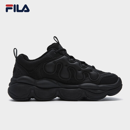 FILA official women's shoes pea plus velvet shoes dad shoes 2025 winter casual thick-soled sports shoes