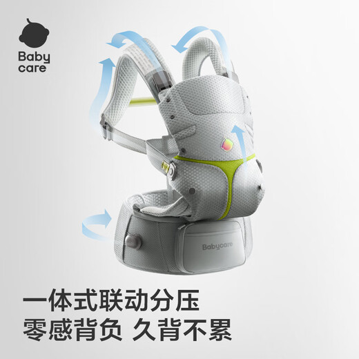 Babycare Taillenhocker Vollstufe Babygurt Drei-in-ein-druckreduzierende atmungsaktive Baby-Artefakt, die leicht anziehen und abnehmen, um die Wolkenkabine auf Titanium zu bringen