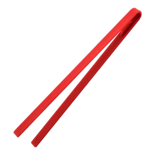 Taisho Kichang silicone V-shaped integrated food tongs barbecue tongs bread tongs red
