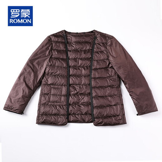 ROMON Cashmere Coat Jacket Men's Goose Down Lined Woolen Coat Men's Autumn and Winter Casual Mid-Length Windbreaker Jacket