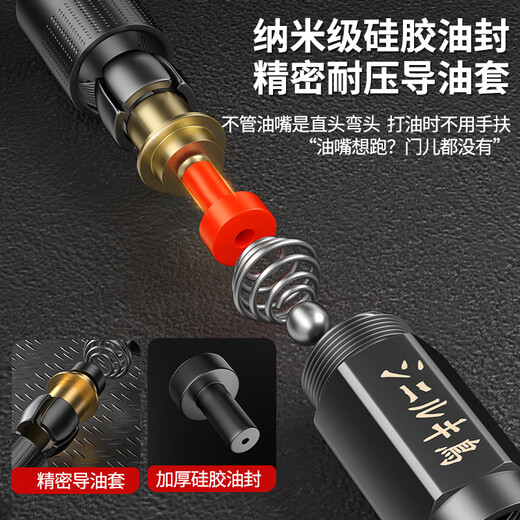 Dulan grease gun nozzle imported grease gun nozzle high pressure flat nozzle nozzle handheld electric grease gun accessories