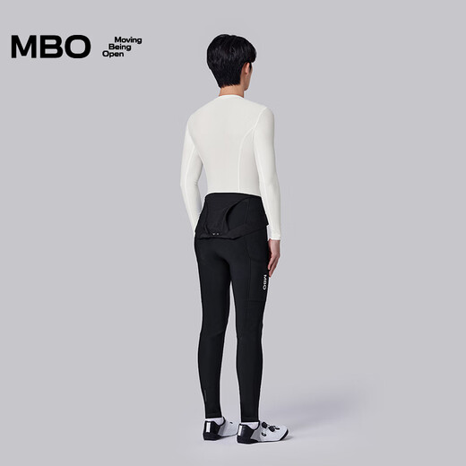 MBO Quick-Dry men's autumn and winter moisture-absorbent, quick-drying and antibacterial multi-functional long-sleeved cycling base shirt B140 warm snow white 4-16 M