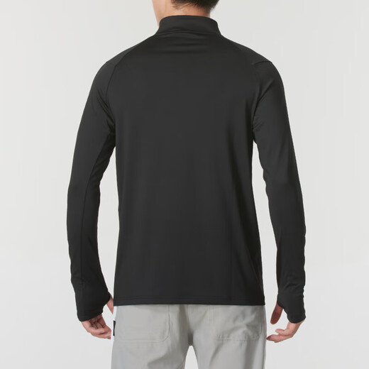 UNDER ARMOUR Under Armor quick-drying t-shirt men's long-sleeved autumn half-zip sports loose top casual fashion pullover bottoming shirt black 603-001 elastic quick-drying L