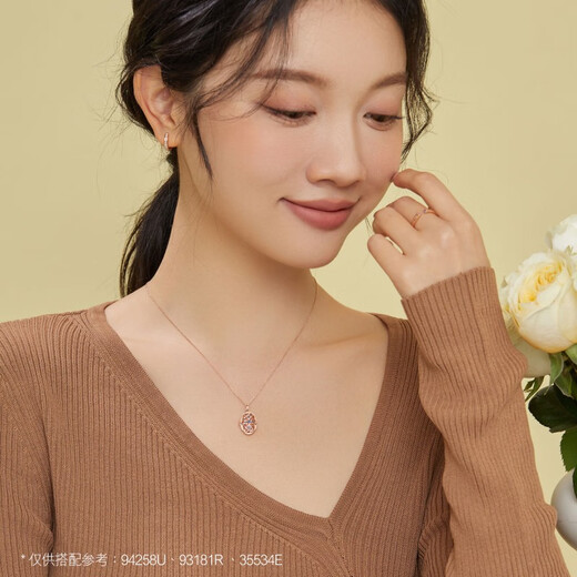 Chow Sang Sang Oval Sapphire K Gold Necklace V&A Collection Romantic Box Set Chain 94258U Pricing 47cm