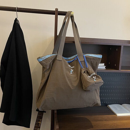 Fanye's Snoopy travel storage bag, portable bag for outings, maternity bag, trolley case, luggage bag, foldable large capacity