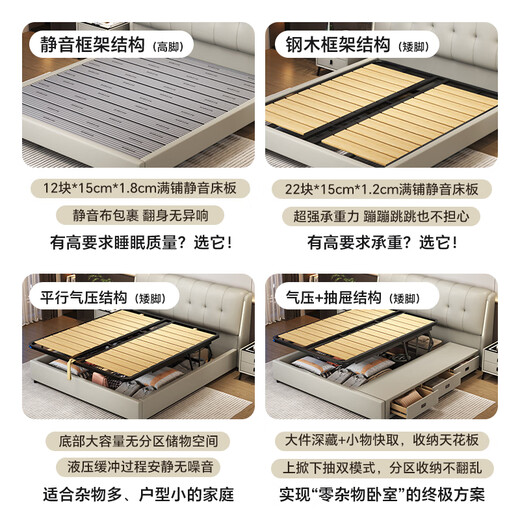 Xiangli Huating government subsidized simple double bed 1.8m