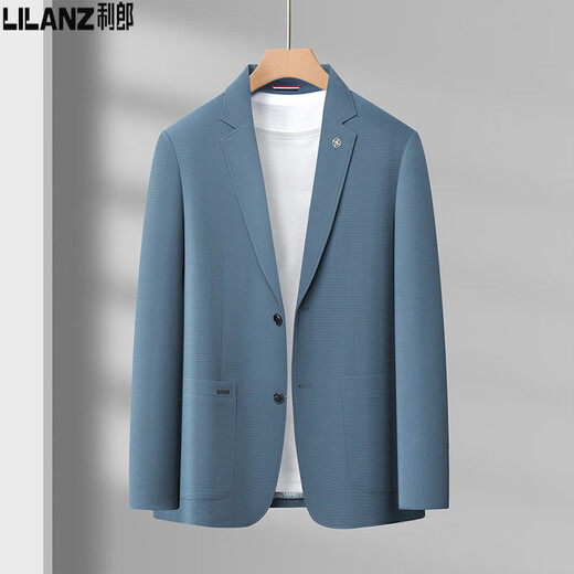 Lilang casual suit men's spring and summer casual jacket business gentleman thin suit jacket brand men's top trendy gray M