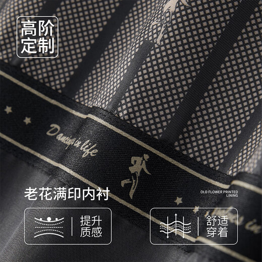 Dances with Wolves Level 4 Waterproof Exquisite Lined Stand Collar Jacket Men's Light Business Commuting Casual Jacket 001 Black L