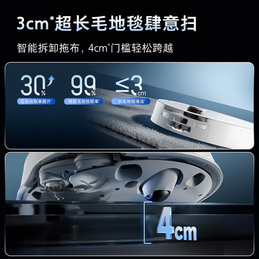 Roborock sweeping robot, all-in-one sweeping and mopping machine, P20 Ultra Plus, all-in-one sweeping, mopping, washing and drying machine, automatic dust collection, hot water washing, mop drying, rehydration, wiping and mopping P20 Ultra Plus