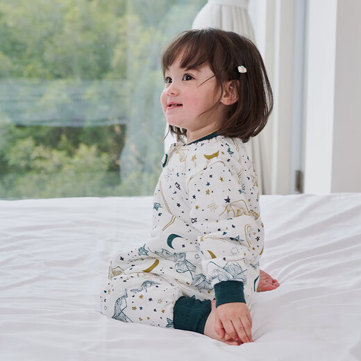 Nest designs baby sleeping bags for infants and toddlers light core thin quilting thick quilting children split leg boys and girls autumn and winter baby anti-kicking quilt Chuxue - thin quilting (recommended room temperature 18-20 degrees) 90 yards (recommended height 80-90cm)