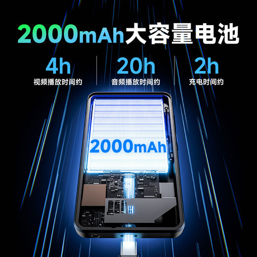 Patriot (aigo) mp3/mp4 player with WiFi access, mp5 for students only, music player for high school students, Bluetooth external playback, video e-book, 4 inches AN30-80G