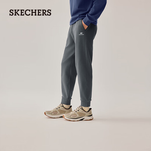 斯凯奇（Skechers）新年礼物男装2025新品冬季加绒保暖裤子运动卫裤休闲长裤L325M105