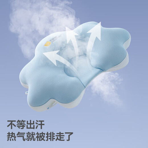 Betis shaped pillow for babies 0-6 months sleeping round head newborn 0-1 years old baby pillow solid color sea salt blue 0-1 years old adjustable