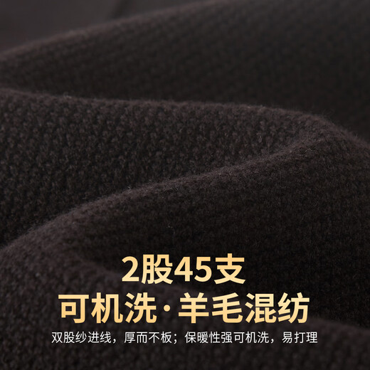 Zhuang Ji machine washable men's wool cardigan 2025 autumn and winter new sweater lapel commuter knitted elastic jacket