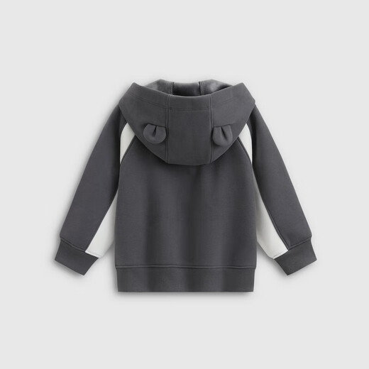 Gap Boys' 2025 Autumn New Logo Patch Embroidered Velvet Hooded Sweatshirt Children's Wear 804543