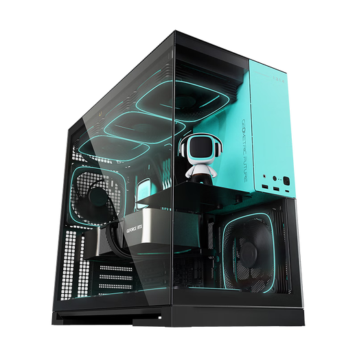 Model 5 TF 蓝 1314限定版电脑机箱+14大龙鳞5风扇套包