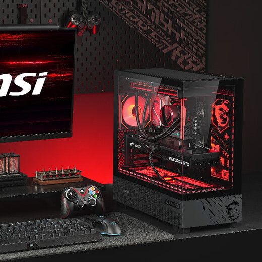 MSI family bucket U7 265KF MSI 5070/5070TI/5080 graphics card e-sports game desktop assembly computer AI host DIY complete machine U5 245KF+5060TI丨Three
