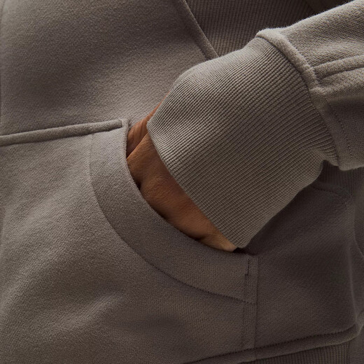 lululemon丨Scuba 女士超宽松款拉链连帽衫 LW3HTLS 暖褐灰 M /L