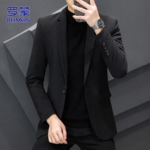 ROMON костюм мужской осенне-зимний деловой профессиональный формальный маленький костюм легкий роскошный тонкий жених жених свадебное платье мужская одежда