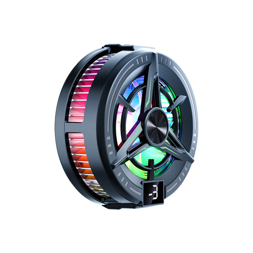 Black Shark Mobile Phone Radiator 2025 New Magnetic Semiconductor Refrigeration Cooling Artifact Suitable for Android, Apple OnePlus, Silent Cooling Back Clip for Freezing Tablets, iPad Live E-Sports Top Model - Magnetic Black, Three Levels for Freezing, Super Silent丨With Back Clip + Finger Cover