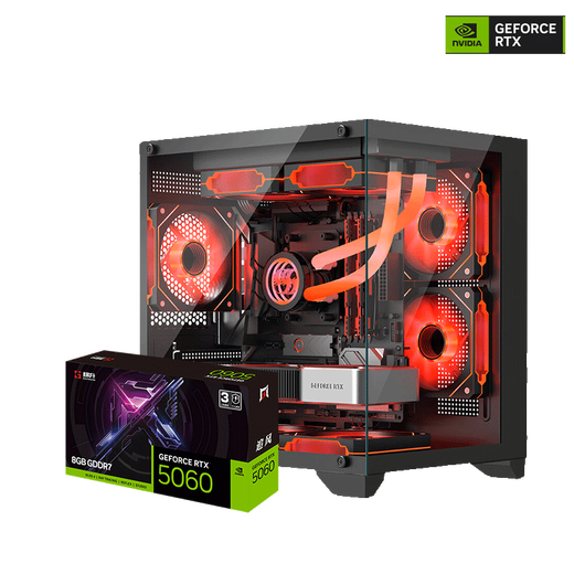 GAINWARD AMD Ryzen 9700x/9600x MSI assembled computer desktop host 5060/5070ti game live editing design desktop DIY sea view room complete machine with two R5 9600X/RTX 5060 high cost performance