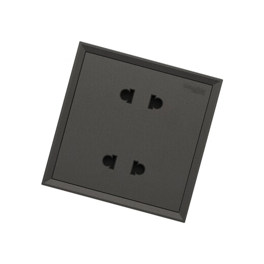 Prise à quatre trous gris sidéral série Schneider Hao Lang C2E426U2_BG_C1 prise à quatre trous Hao Lang gris sidéral