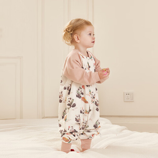 721 Planet 721 Planet Christmas limited baby sleeping bag thermal storage quilted children's long-sleeved split-leg sleeping bag warm anti-kick quilt thick quilted Christmas window_(recommended room temperature 12-16) 80 yards (recommended height 70-85cm)