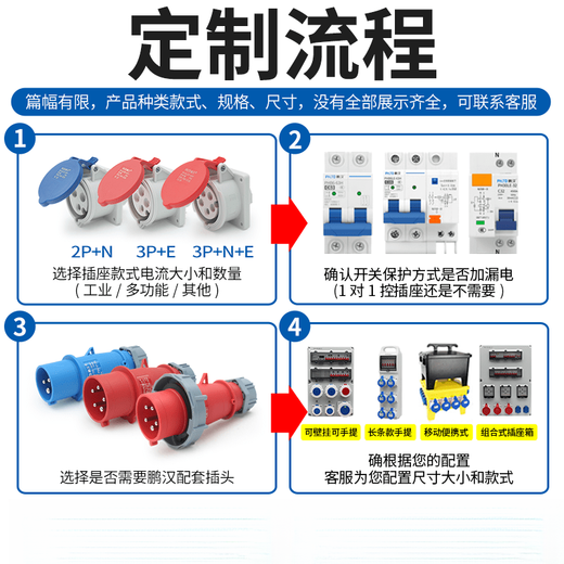 304 stainless steel industrial waterproof socket box maintenance power box aviation plug power distribution non-explosion-proof bridge PHLTD028404