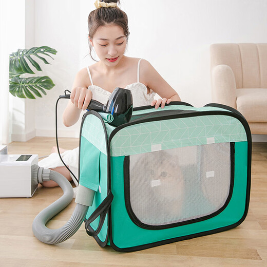 靠森（Kaooseen）宠物洗澡烘干箱狗狗猫咪吹毛神器泰迪比熊专用吹风机自动烘干袋  红色烘干 干机【中规请备注】