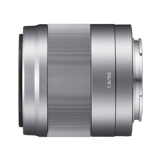 Sony (SONY) E 50mm F1.8 OSS APS-C format fixed focus lens SEL50F18 silver