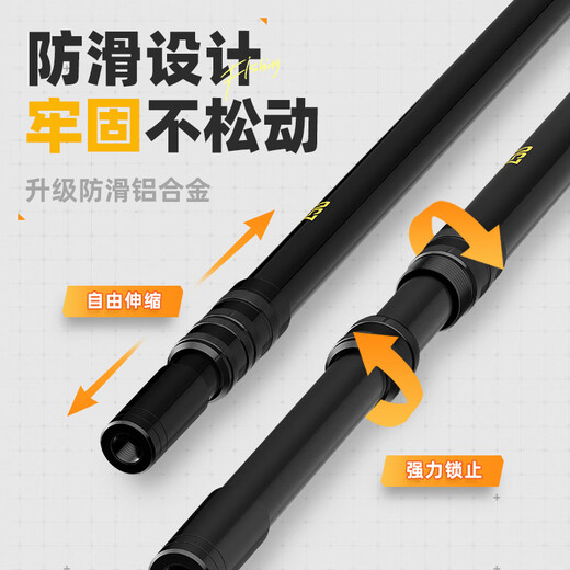 JIADIAONI Fu Mo Comprehensive Carbon Light Hard Full Set of Fishing Telescopic and Positionable Donglai Dawu Net Copy Rod Fishing Gear Net Head 2.7m 0cm Fu Mo Comprehensive Version Single Pole Without Net Head Carbon Copy Net