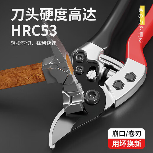 Li Shen Japanese Seiko sk5 special scissors for cutting branches, pruning shears, garden fruit trees, household thick branch gardening pruning scissors, Japanese sk5 steel + large folding saw