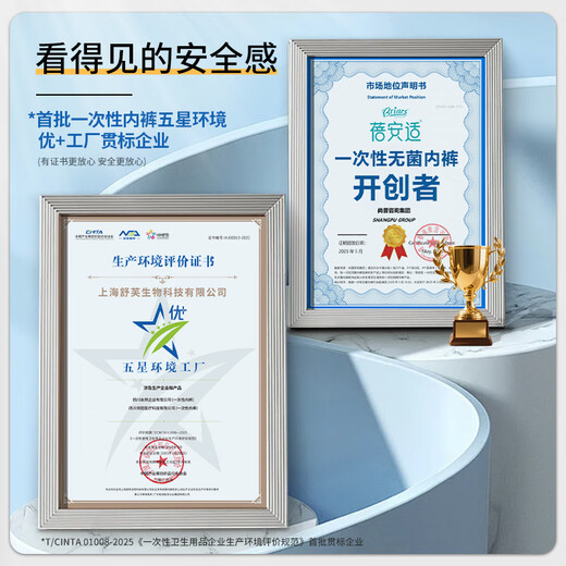 Beianshi disposable underwear men's pure cotton sterilized travel wash-free 5 individually packaged gray triangle size 3XL