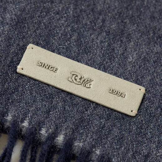 VICUTU Men's Scarf Autumn Comfortable Warm Blended Fabric Business Casual Versatile Scarf Black Gray 164cm*30cm+8cm*2cm