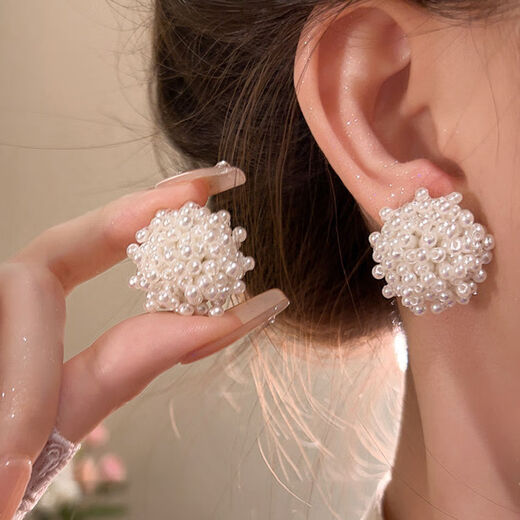 Fan Shengyu Pearl Flower Earrings High-end French Style Earrings 2025 New Hot Style Earrings Chinese Valentine's Day Gift Pearl Flower Earrings