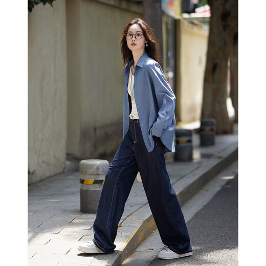 Demana double-sided velvet autumn commuting lapel loose shoulder shirt hidden flesh small soft shirt women's top