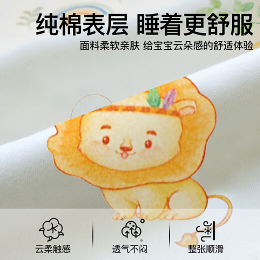 Doll Elf Diaper Table Anti-pee Mat Baby Waterproof Washable Pure Cotton Breathable Four Seasons Newborn Baby Care Table Sheets Anti-leakage A-Class Quality__Pure Cotton Skin Friendly Animal Kingdom (It is recommended to buy 2 pieces for replacement 90x60cm