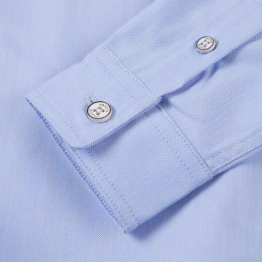 HAZZYS children's clothing boys' shirt autumn new college cotton comfortable long-sleeved top Oxford color 105