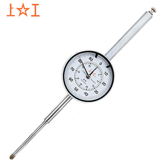 Shanggong large range dial indicator 0-50mm surface diameter 60mm graduation value 0.01 (level 1) indicator pointer table BG1-50