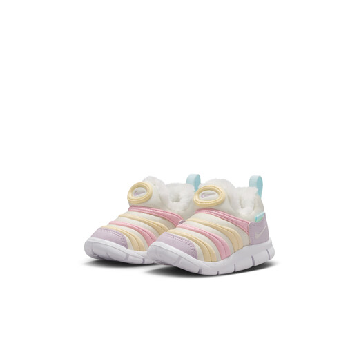 Nike (NIKE) official NIKE DYNAMO FREE SE Nike caterpillar baby sneakers IQ3161 101 sail white/metallic silver/white/gypsum color 25