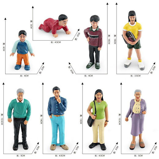 Autre poupée Modèle de personnage simulation Grands-parents et grands-parents garçons et filles ornements bébé enfants toys amérindiennes t15843 enfants et garçons 26g