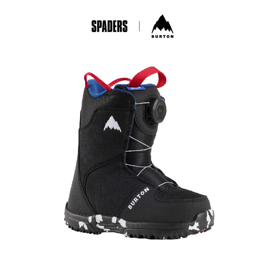 BURTON 24/25新款单板滑雪鞋儿童入门GROM BOA舒适保暖  Black 黑色 28 / 11C（内长175mm）