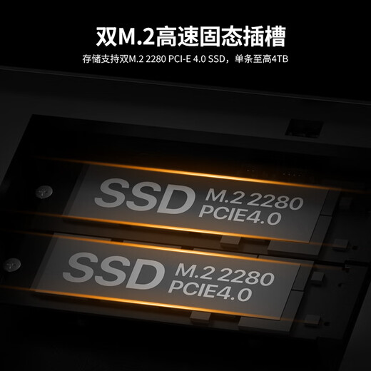 Panlei National Subsidy 20% New Product Mini Host HO5 AMD Ryzen 7 H 255 Mini Host 16G 1TB High Performance Game Design Office Desktop Computer