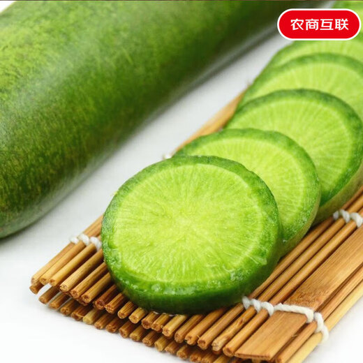 Jingdida Shandong Weifang radish net weight 4.5Jin Jin is equal to 0.5kg. Single fruit starts from 250g. Green radish Weixian radish is sent directly from the source.
