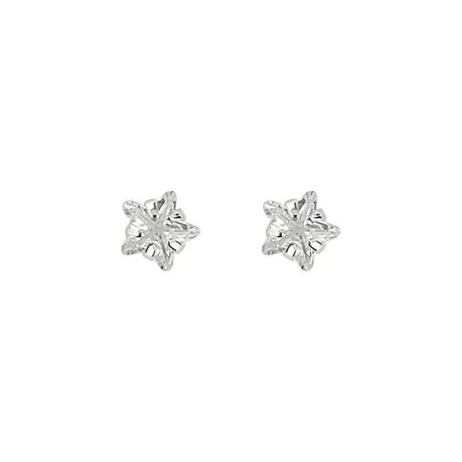 NSYCA Old Phoenix 9999 sterling silver exquisite diamond earrings five-pointed star light luxury niche ins ear piercing earrings earrings for women light luxury star earrings anti-allergic ear piercing old light luxury star small + medium 2 pairs of Lao Feng Xiangtong